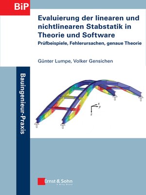 cover image of Evaluierung der linearen und nichtlinearen Stabstatik in Theorie und Software